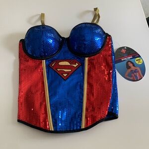 Halloween corset superwoman